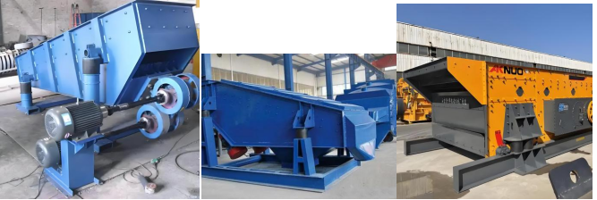 Vibrating screen mining machine