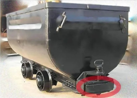 Mine car rubber bumper