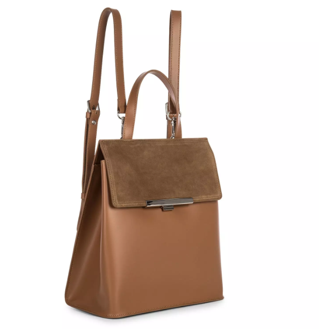 women's backpack grey|melody leather