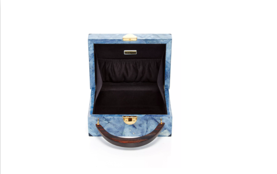 ladies navy evening bags|melody leather