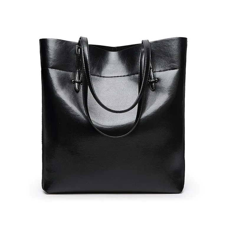 Fashion large leather tote bag women's handbag