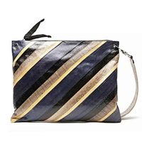 Gold cosmetic organizer ladies clutch bag