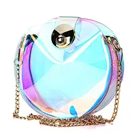 ME19010A Popular colors jelly clear pvc crossbody bag