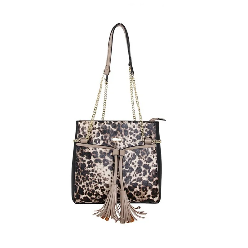 leopard print shoulder bags