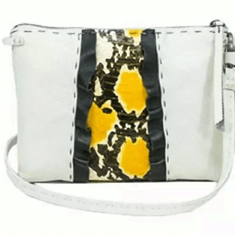 Python snake designer shoulder bag