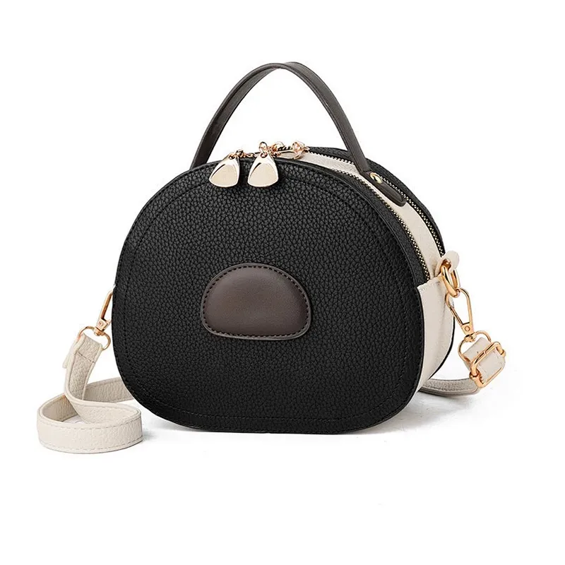 Round cute girl crossbody bags