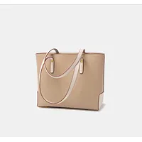 New 2019 fashion simple shoulder handbag color matching