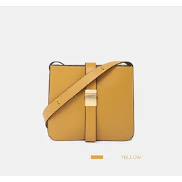 Simple fashion bucket bag genuine leather shoulder bag