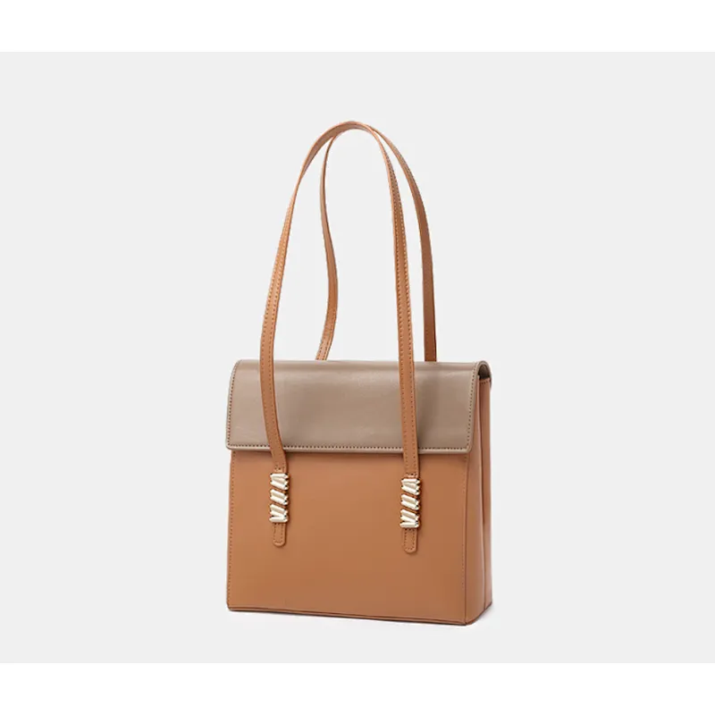 Simple leather bag for ladies