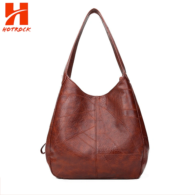 OEM simple design women bags soft PU leather ladies Tote bags