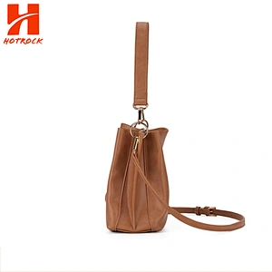 Fashion  Bucket Bag High Leather Bags Women Shoulder Strap Brand Bag