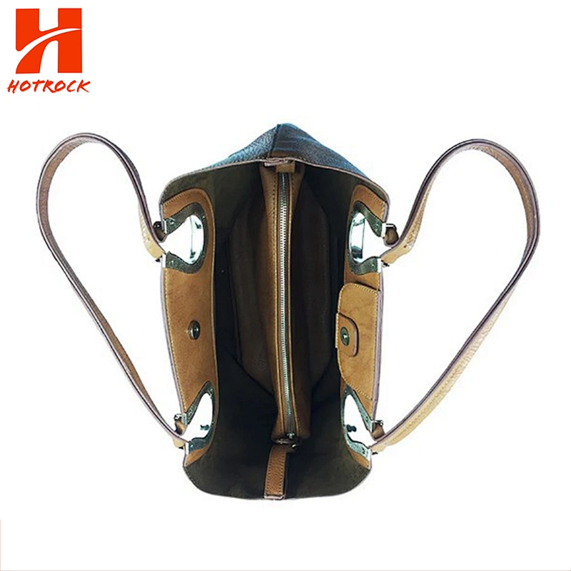 Customized PU Top Handle bags Faux Leather Tote Bags for Ladies