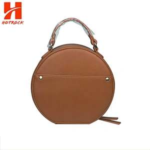 China Supplier wholesale Pu Crossbody Bags Fashion Color Round Bags
