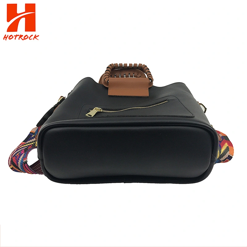 Top Handle Satchel Women PU Leather Handbag Fashion Wide Strap Crossbody Bags