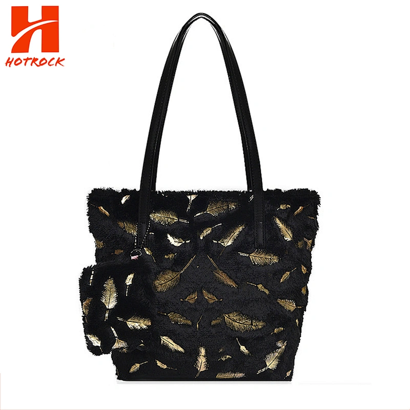 NEW ARRIVAL FASHION HOLLOW OUT FEATHERS  TOTE BAG FOR WOMEN