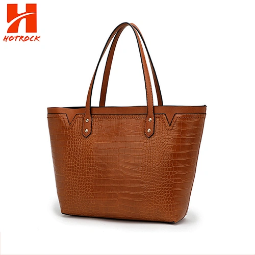 2019 China Factory Online handbags woman Fashion Pu Leather Alligator large tote bags