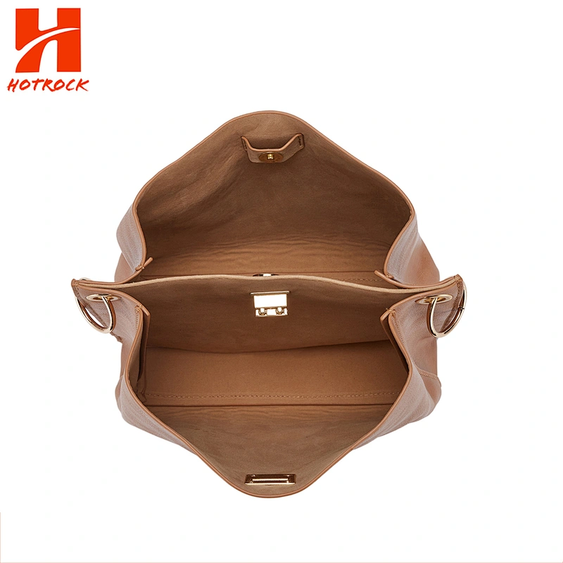 Fashion  Bucket Bag High Leather Bags Women Shoulder Strap Brand Bag