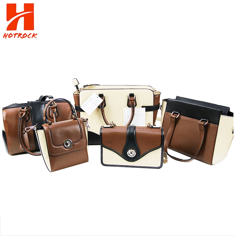 5Pcs Brown Pu Handbags Faux Leather Women Shoulder bags Set