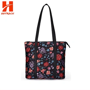 Women Stylish Quilted Nylon Handbags Lady Shoulder Tote Bags