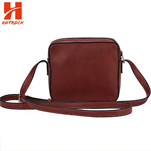 Rectangle Rivet Pu Shoulder Bags Faux Leather Women Crossbody Bags