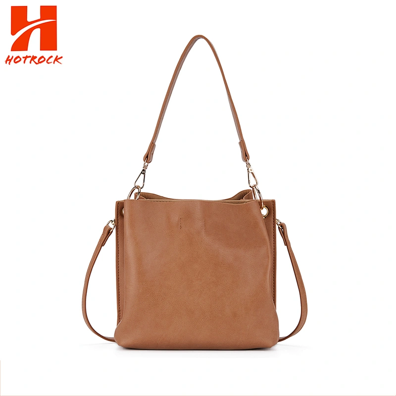 Fashion  Bucket Bag High Leather Bags Women Shoulder Strap Brand Bag