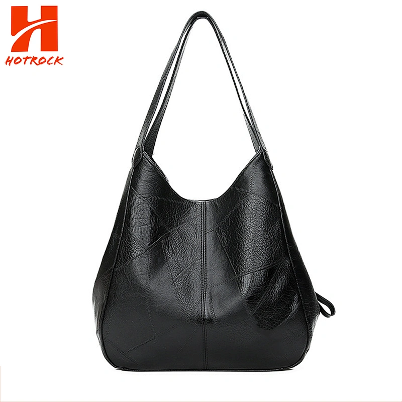 OEM simple design women bags soft PU leather ladies Tote bags