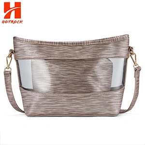 Clear PVC and Pu Leather Single Shoulder bags Popular Women Beach Bags from China Factory