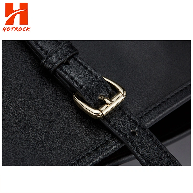 China Suppliers PU Handbags Black Leather Women Tote Bags