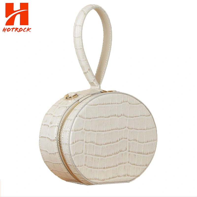 Fashion Stone Croc Mini Round Pu leather bags