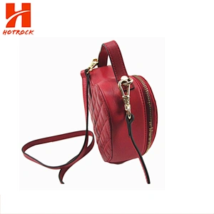 Red Fashion PU Handbags Heart Shape leather Ladies Crossbody bags