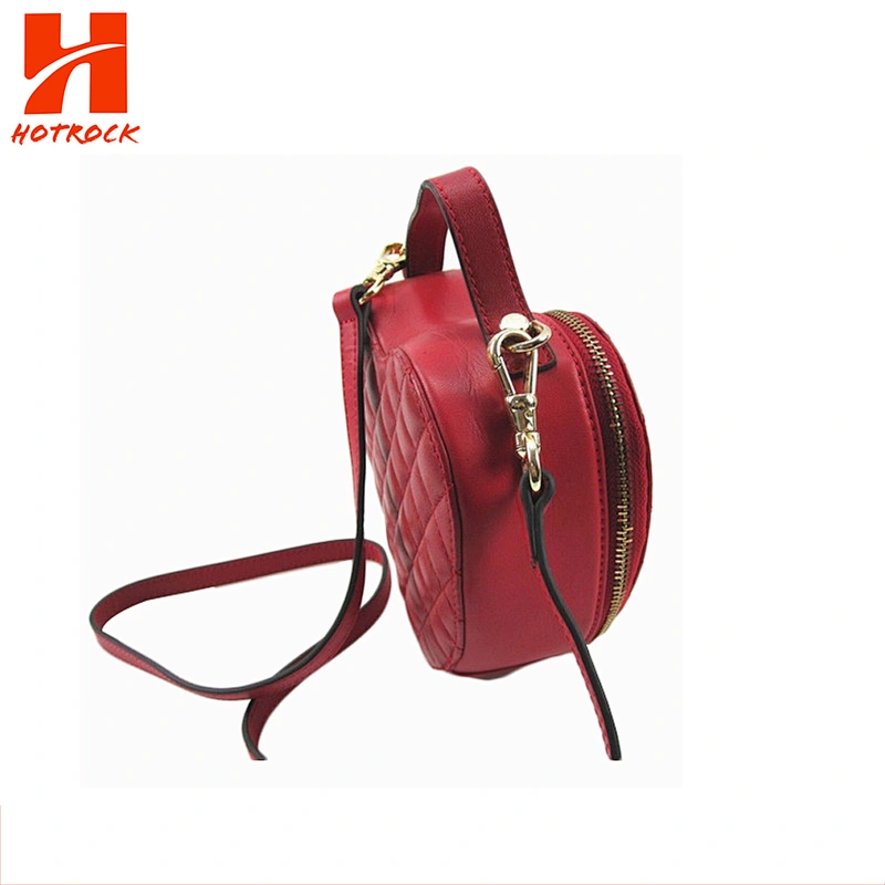 Red Fashion PU Handbags Heart Shape leather Ladies Crossbody bags