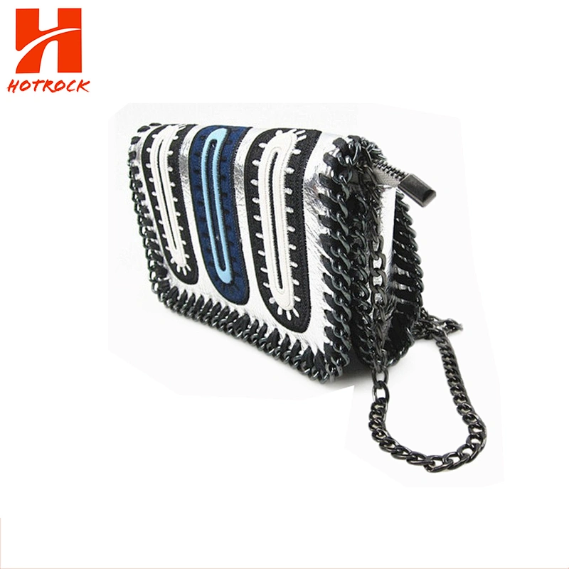 Embroidered design Women Cases OEM Pu Leather Crossbody Bags