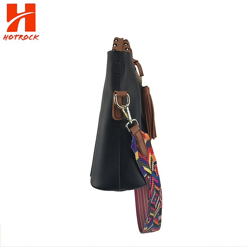 Top Handle Satchel Women PU Leather Handbag Fashion Wide Strap Crossbody Bags