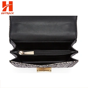 Classic Luxury Tweed OEM fashion crossbody bag for ladies