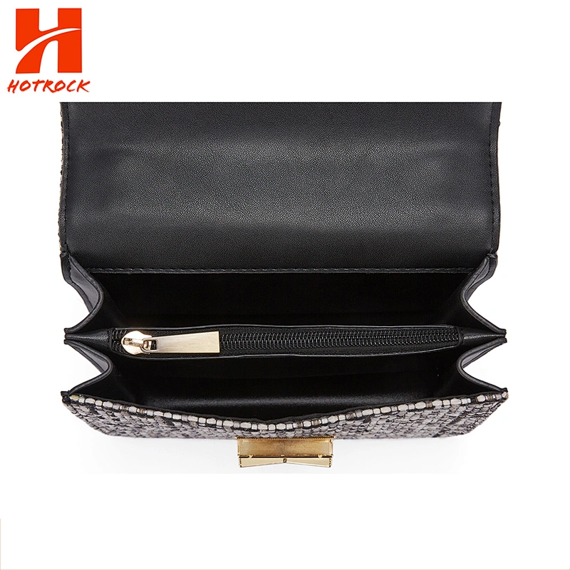 Classic Luxury Tweed OEM fashion crossbody bag for ladies