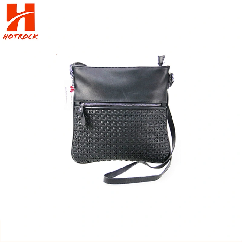 Knit style PU women series Handbags Shoulder Bags 4 in 1 Set with Matching Clutch and Wallet