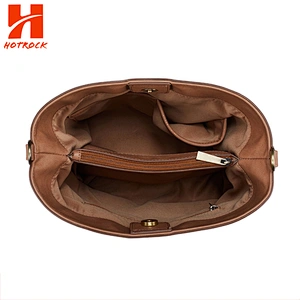 Eco-friendly Women Pu Leather Bucket Bags Ladies Single Shoulder Tote Bags
