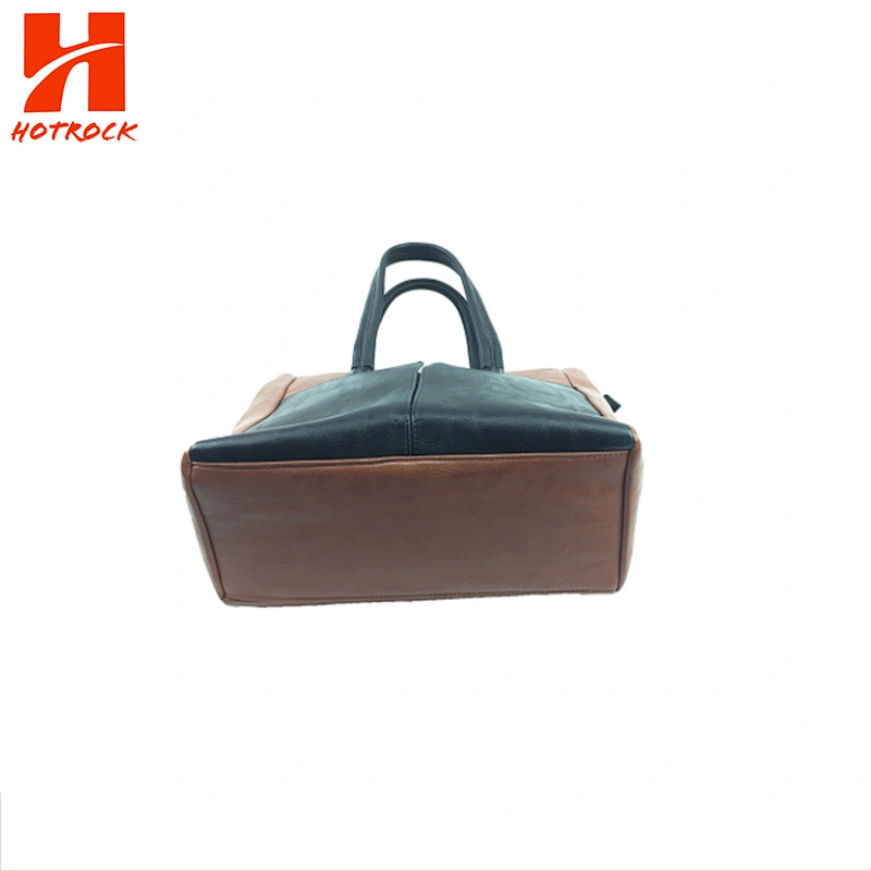 PU Women Handbags Wholesaler Sales Brown Leather Tote Bags