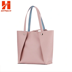 Fahion Women PU bags Candy Color Synthetic Leather Tote bags