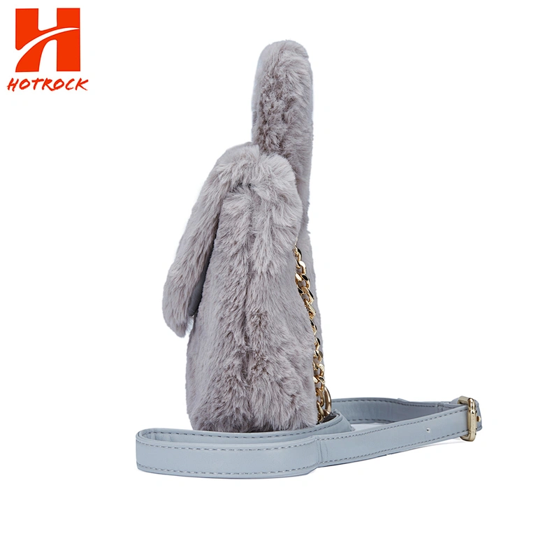 Women Cartoon Plush Rabbit Satchel Bags Cute Shoulder Bags
