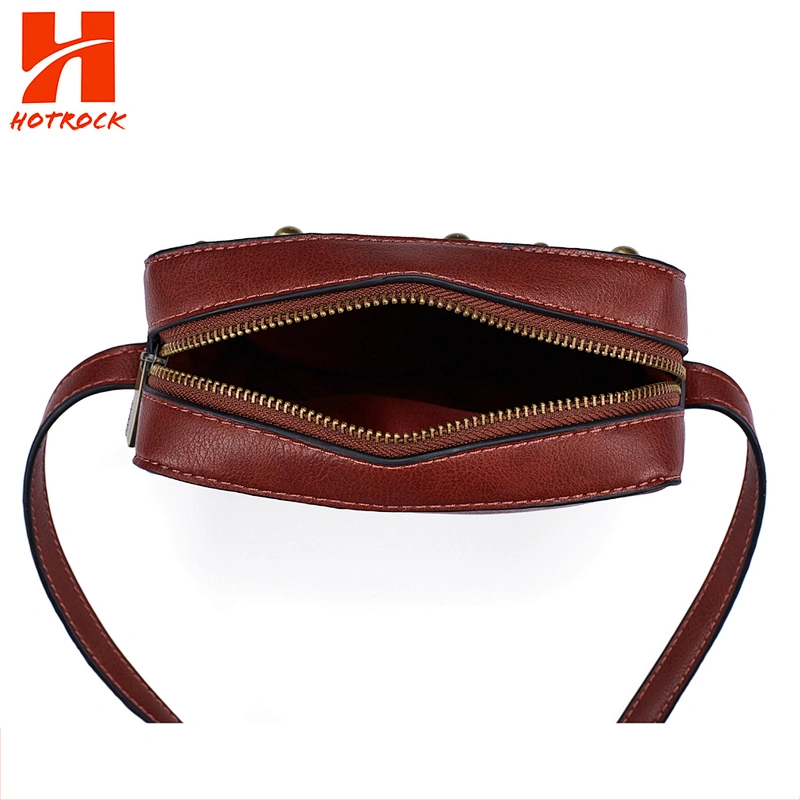 Rectangle Rivet Pu Shoulder Bags Faux Leather Women Crossbody Bags