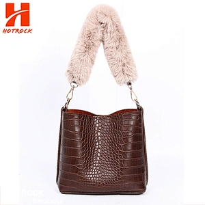 Korean Style Women Casual Messenger Bag Alligator PU Leather Handbags