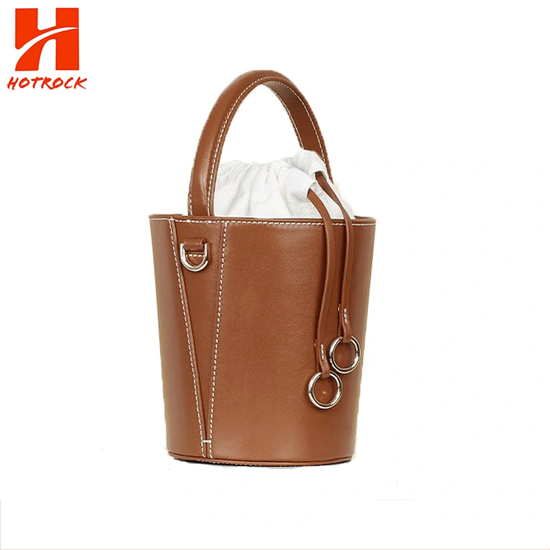New CROC Mini Bucket Crossbody Bags Pu Leather for Women