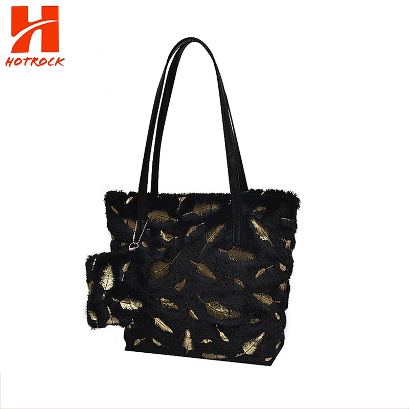 NEW ARRIVAL FASHION HOLLOW OUT FEATHERS  TOTE BAG FOR WOMEN