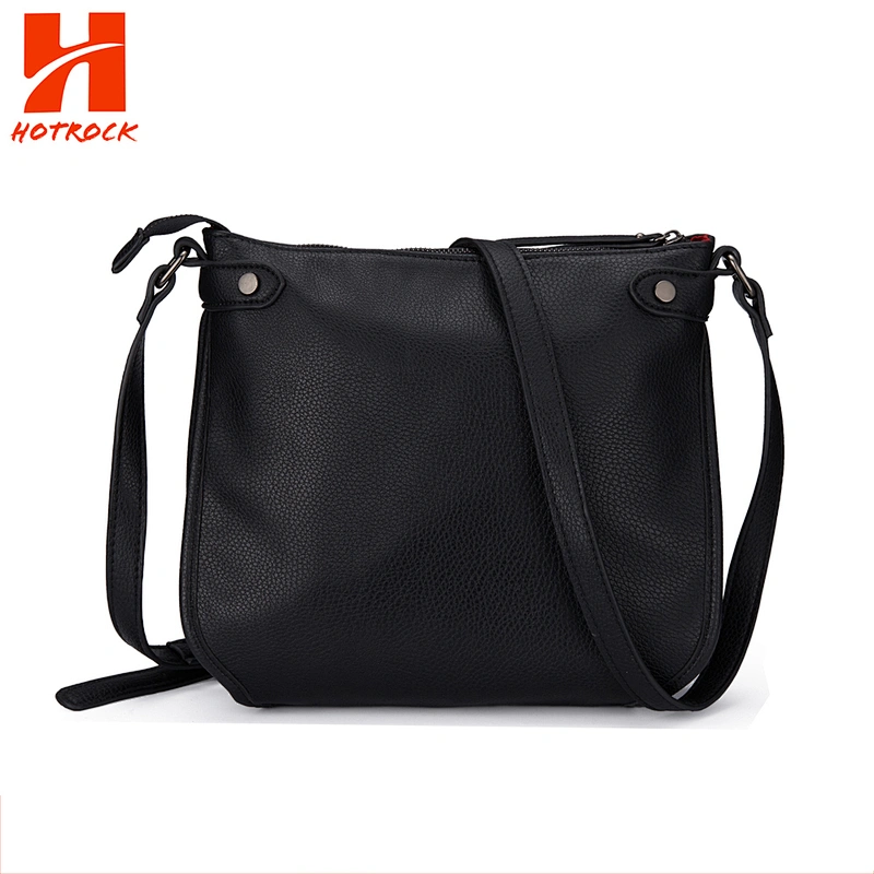 China Hotrock Pu Leather Simple Shoulder Bags for Ladies Wholesale