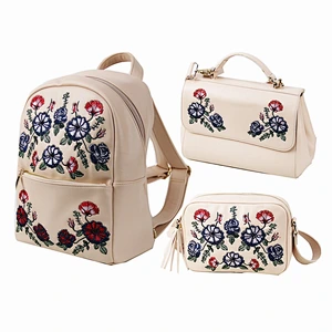 Hotrock Embroidery Series Bags Ladies PU Leather Bags