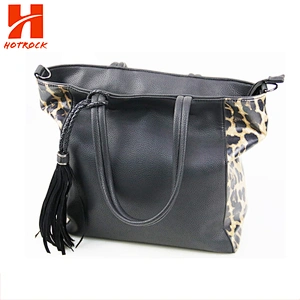 Sexy Leopard style women series Animal Prints PU leather bags Set