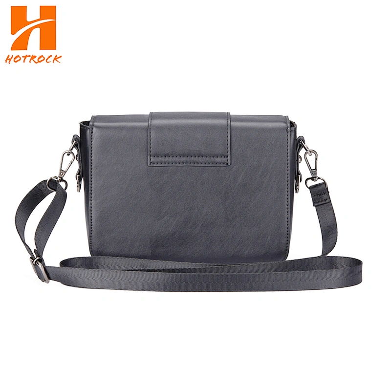 OEM Fashion Black PU Leather Shoulder Crossbody Bags for women Gift