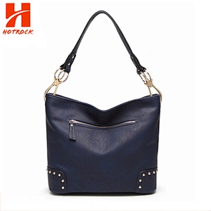Large capacity ladies tote bags shoulder bags rivet decoration women Pu leather bags