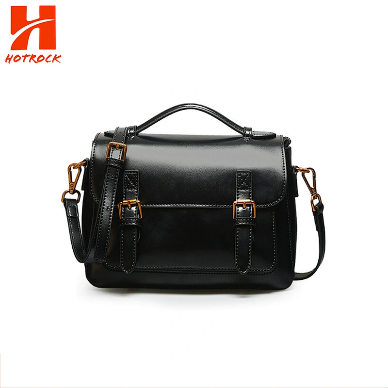 Hotrock fashion classical branded leather women messenger designer bags